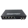 ST 10/100/1000 M Ethernet 4 port Fiber optic Media Converter,gigabit ethernet optical fiber switch for Catv network